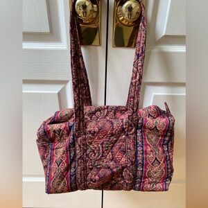 Vera Bradley Retired Windsor Print Small Duffle Bag
